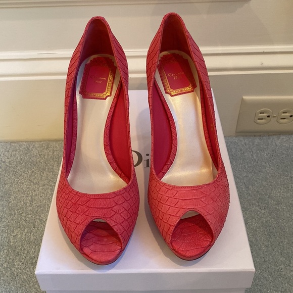 BNIB Miss Dior Peep Toe Pump - Picture 2 of 13